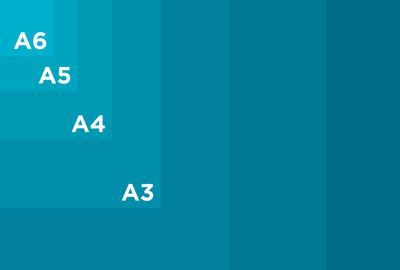 UK industry standard printing sizes