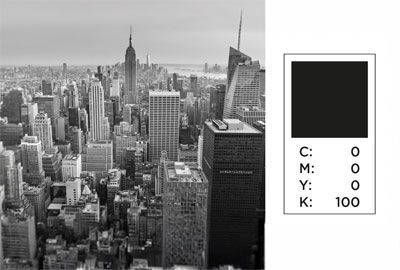 Standard black vs rich black