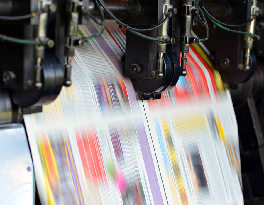 Several degrees of ink saturation shown in black