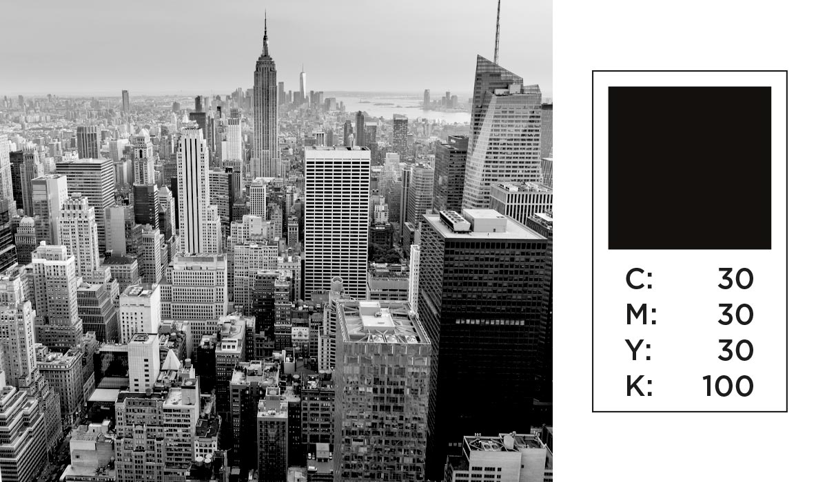Rich black (C:30 M:30 Y:30 K:100)